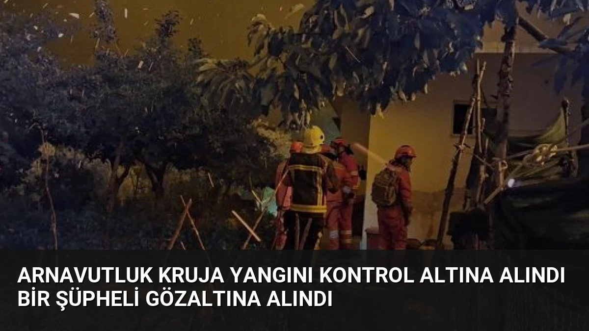 Arnavutluk Kruja Yangını Kontrol Altına Alındı Bir Şüpheli Gözaltına Alındı