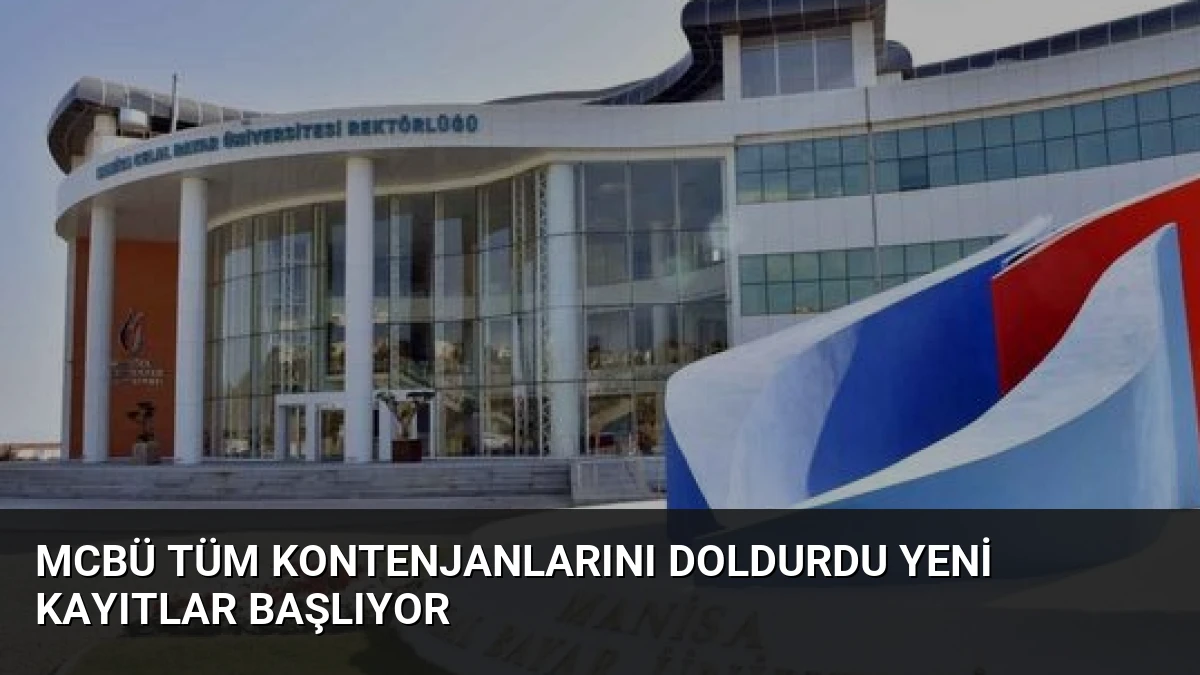 MCBÜ Tüm Kontenjanlarını Doldurdu Yeni Kayıtlar Başlıyor