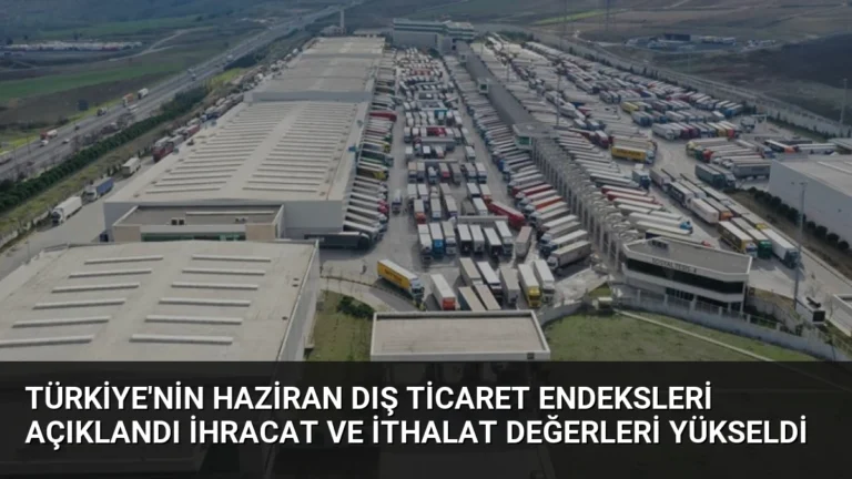 Türkiye’nin Haziran Dış Ticaret Endeksleri Açıklandı İhracat ve İthalat Değerleri Yükseldi
