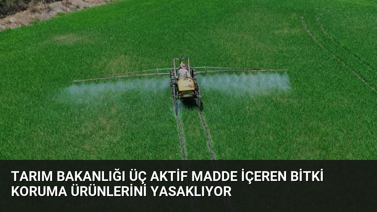 Tarım Bakanlığı Üç Aktif Madde İçeren Bitki Koruma Ürünlerini Yasaklıyor