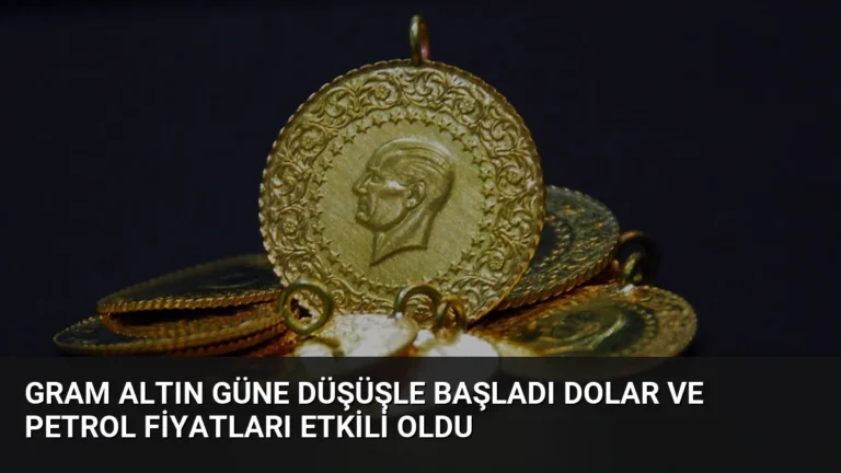 Gram Altın Güne Düşüşle Başladı Dolar ve Petrol Fiyatları Etkili Oldu